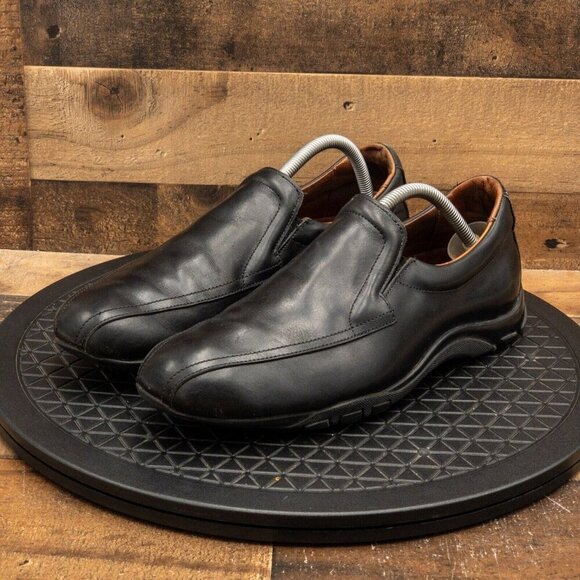 Allen Edmonds Other - ALLEN EDMONDS GOMMUS MENS CASUAL SHOES BLACK LEATHER SLIP ON LOAFERS SIZE 9.5B